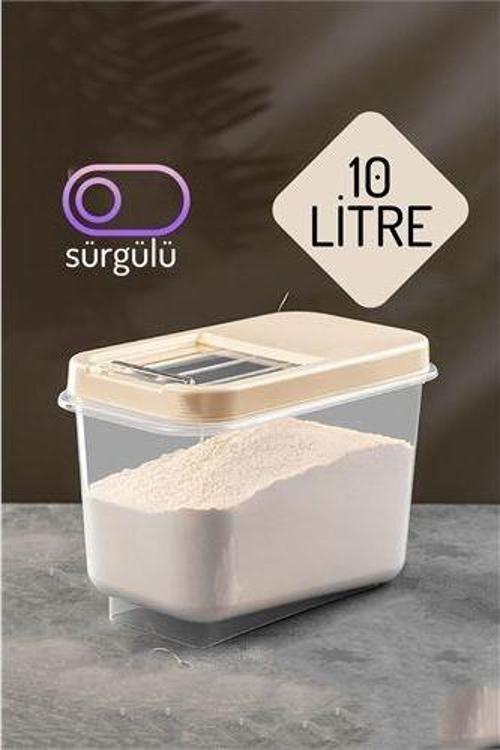 ModaCar Insignia Erzak Bakliyat Saklama Kutusu 10 lt KREM 