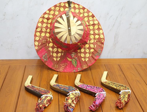 Bambu Şapkalı Yelpaze