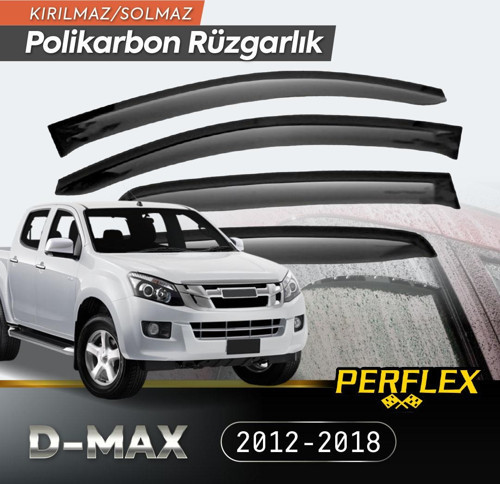 Isuzu D-MAX 2012-2018 Cam Rüzgarlığı V2 Düz