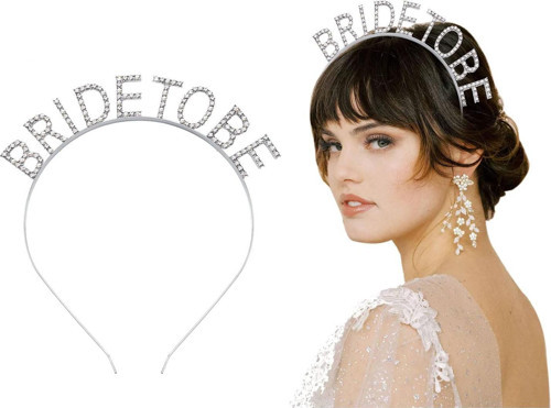 Gümüş Kaplama Kristal Taşlı Bride To Be Gelin Tacı