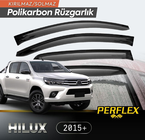 Toyota Hilux 2015+ Cam Rüzgarlığı V2 Düz