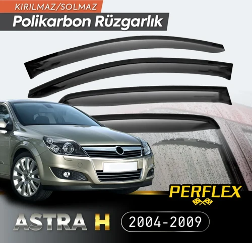 Perflex Polikarbon Kırılmaz Rüzgarlık V2 Mugen Opel Astra H 2004-2009