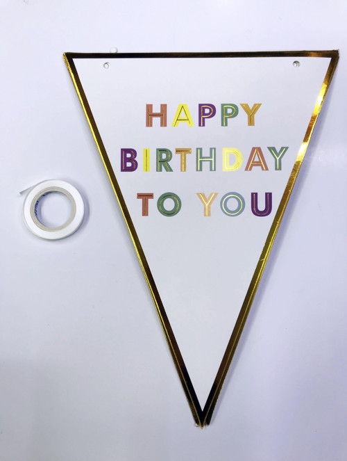 Happy Birthday To You Flama Bayrak Süsü