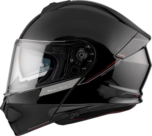 KASK MT GENESİS SV A2 ÇENE AÇILIR PARLAK SİYAH