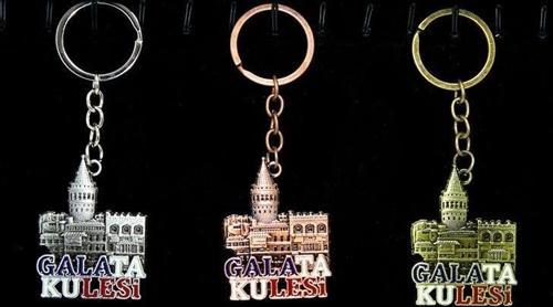 Metal Galata Kulesi Anahtarlık Alk2212