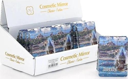 Taşlı İstanbul Tasarımı El Aynası İnce Alk2918