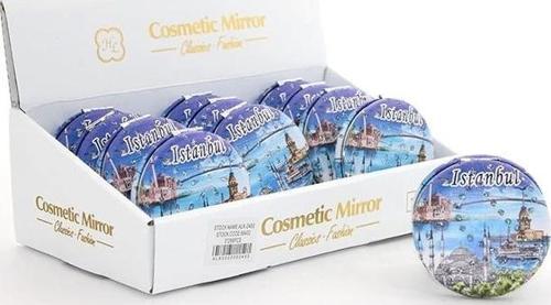 Taşlı İstanbul Tasarımı El Aynası Kalın Alk2490
