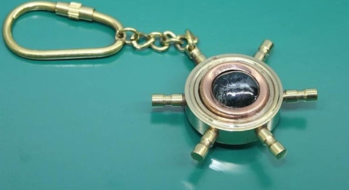 Pirinç Pusula Anahtarlık 2355f