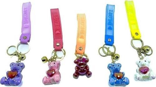 Kalpli Ayıcık Silikon Anahtarlık Alk1700