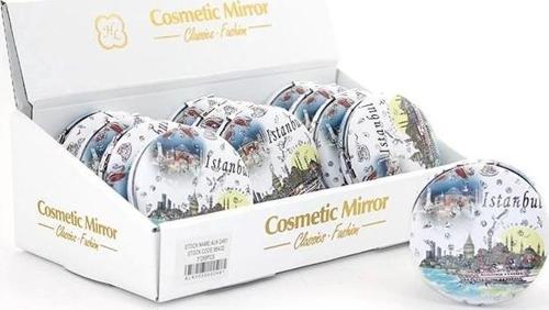 Taşlı İstanbul Tasarımı El Aynası Kalın Alk2491