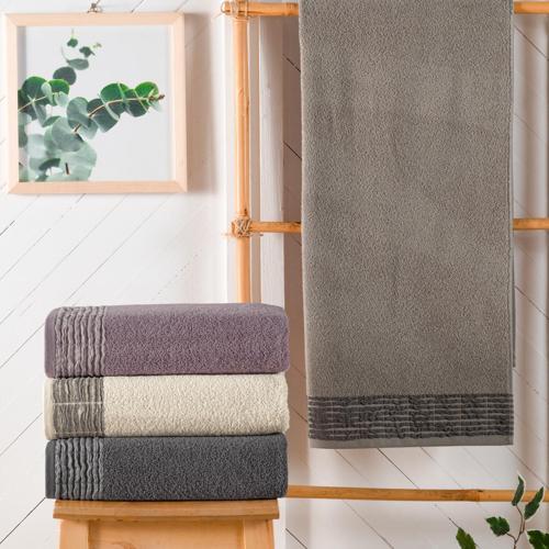 Home Line 50x90 Armürlü Havlu 1 Parça-Gri