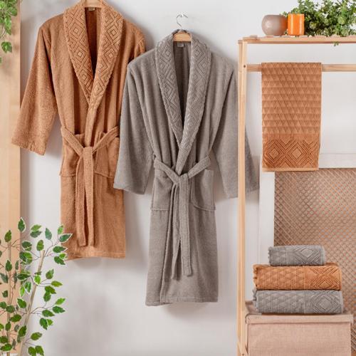 Home Rosinda Banyo Seti 6 Parça-Bej/Kiremit