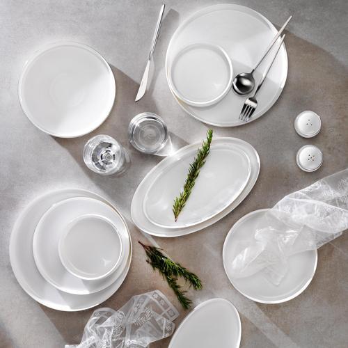 Superfine Bone Lumiere Yemek Takımı 56 Parça-Platin
