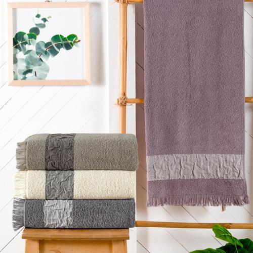 Home Crepe 50x90 Armürlü Havlu-Lavanta