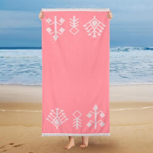 Home Ethnic 75x150 Plaj Havlusu-Pembe