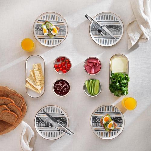 Sunny 4 Kişilik Kahvaltı Takımı 10 Parça-Gri