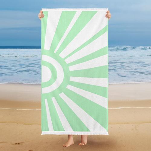 Home Sun 75x150 Plaj Havlu 1 Parça-Yeşil