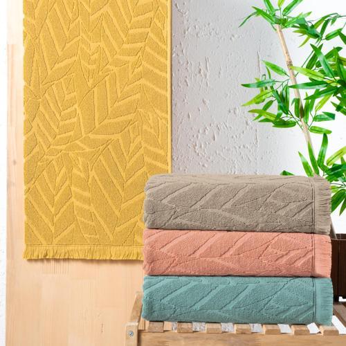 Home Modern 50x90 Jakarlı Havlu 1 Parça-Hardal
