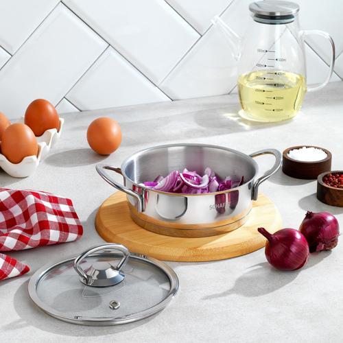 Micro Mini Basık Çelik Tencere 14 Cm-2 Parça