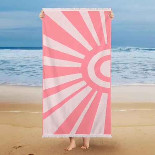 Home Sun 75x150 Plaj Havlu 1 Parça-Pembe