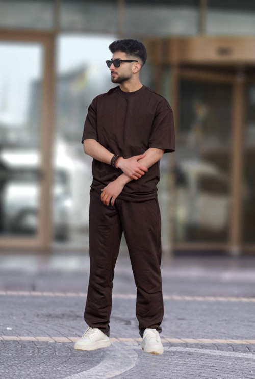 Erkek Oversize Kısa Kollu Yazlık Pijama Takımı