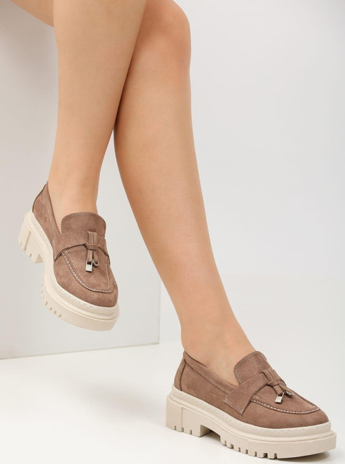 Loafers Günlük Kadın Kahverengi Ayakkabı