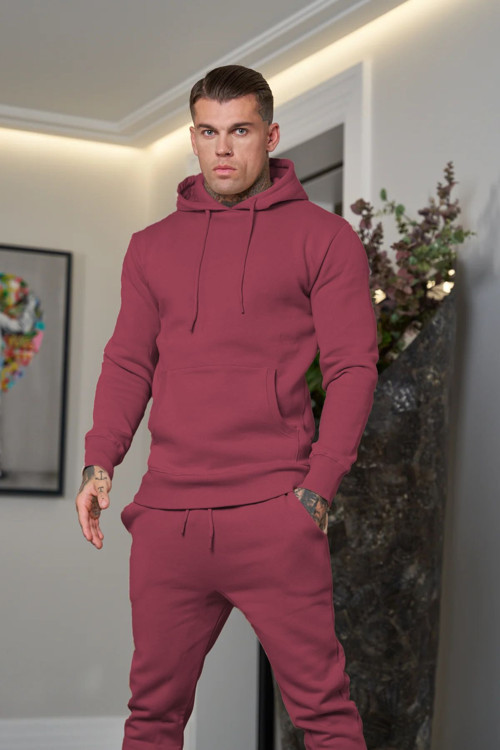 Erkek 3 İplik İçi Pamuklu Bol Basic Jogger Paçası Lastikli Eşofman Takımı