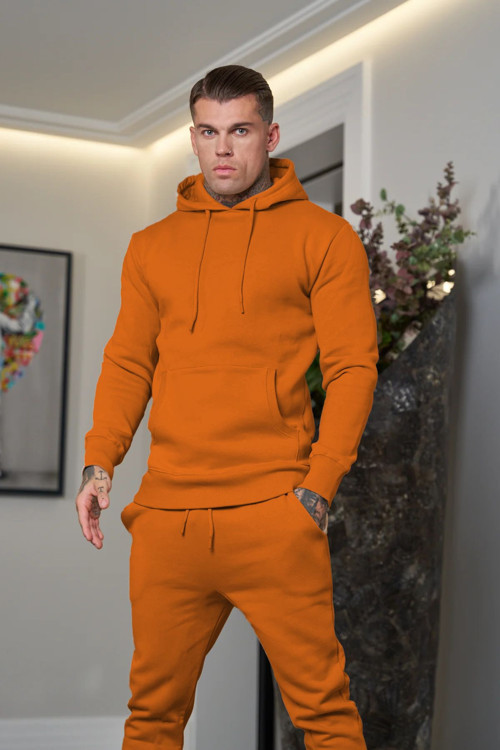 Erkek 3 İplik İçi Pamuklu Bol Basic Jogger Paçası Lastikli Eşofman Takımı