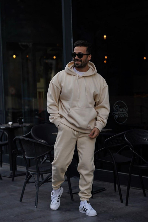 Erkek 3 İplik Şardonlu Eşofman Takımı