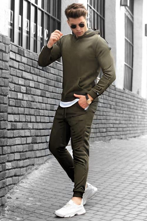 Erkek Bol Kalıp Kalın Rahat Pamuklu Eşofman Takımı Elegance Quality