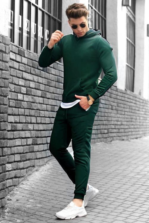 Erkek Bol Kalıp Kalın Rahat Pamuklu Eşofman Takımı Elegance Quality