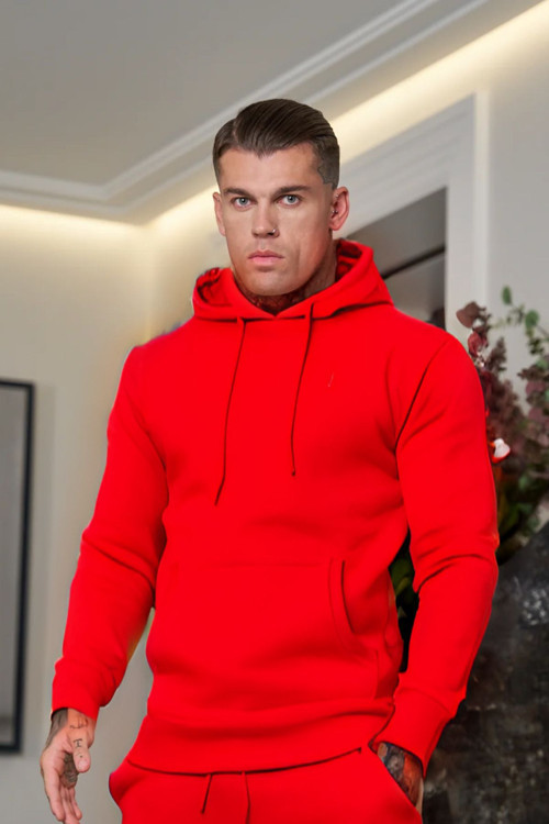 Erkek 3 İplik İçi Pamuklu Bol Basic Jogger Paçası Lastikli Eşofman Takımı