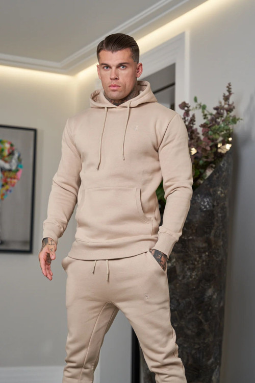 Erkek 3 İplik İçi Pamuklu Bol Basic Jogger Paçası Lastikli Eşofman Takımı