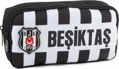 Bjk Lisanslı Çizgili Beşiktaş Kalemlik Çok Gözlü Kalem Çantası