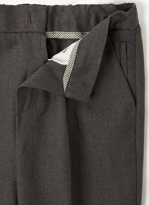 Erkek Gri Lise Boy Rahat Kesim Kaliteli Kullanışlı Kumaş Okul Pantolonu