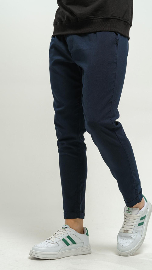 Erkek Beli Lastikli Likralı Duble Premium Jogger Kumaş Pantolon