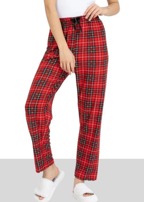 Unisex Ekoseli Kareli Rahat Pijama Altı