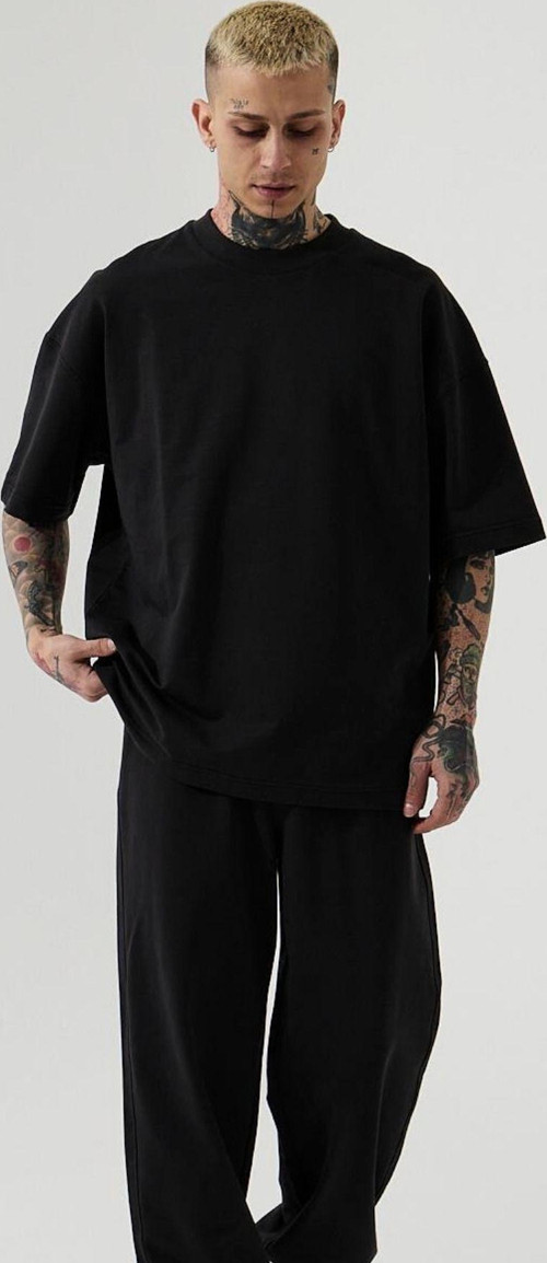 Erkek Kısa Kollu Pijama Takımı Bisiklet Yaka Dökümlü