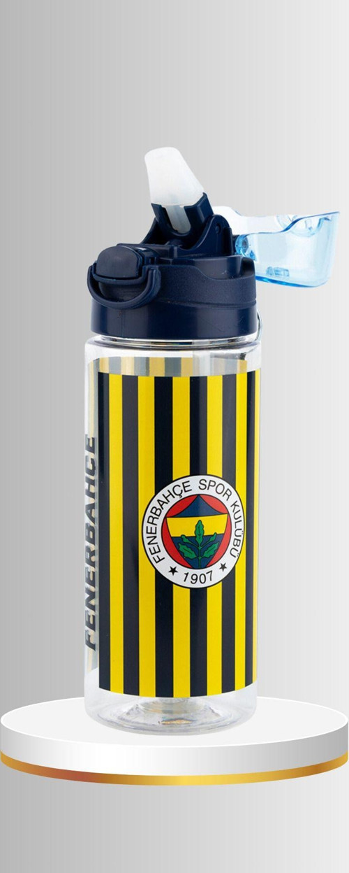 Fb Logolu Lisanslı Okul Suluğu Özel Koleksiyon Pipetli Kapaklı Öğrenci Matarası
