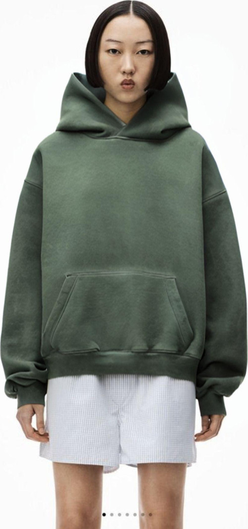 Kadın Kanguru Cep Regular Kalıp 3 İplik Şardonlu Baskısız Okul Sweatshirt