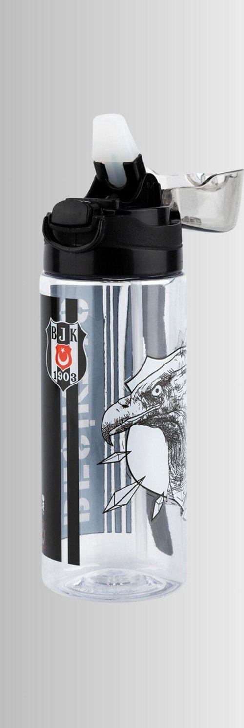 Bjk Logolu Lisanslı Sertifikalı Okul Suluğu Bpa İçermez Koruyucu Kapaklı Öğrenci Matarası