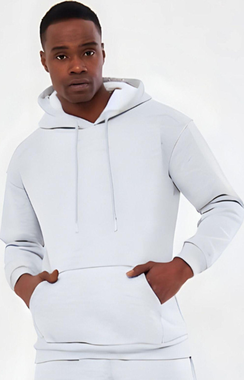3İplik Bisiklet Yaka Kalın Sweatshirt Pamuklu