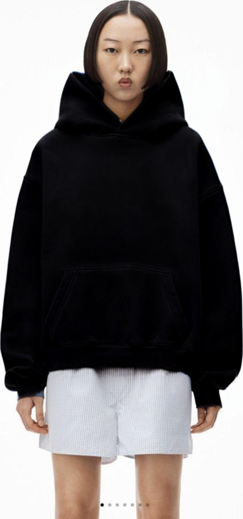 Kadın Kanguru Cep Regular Kalıp 3 İplik Şardonlu Baskısız Okul Sweatshirt