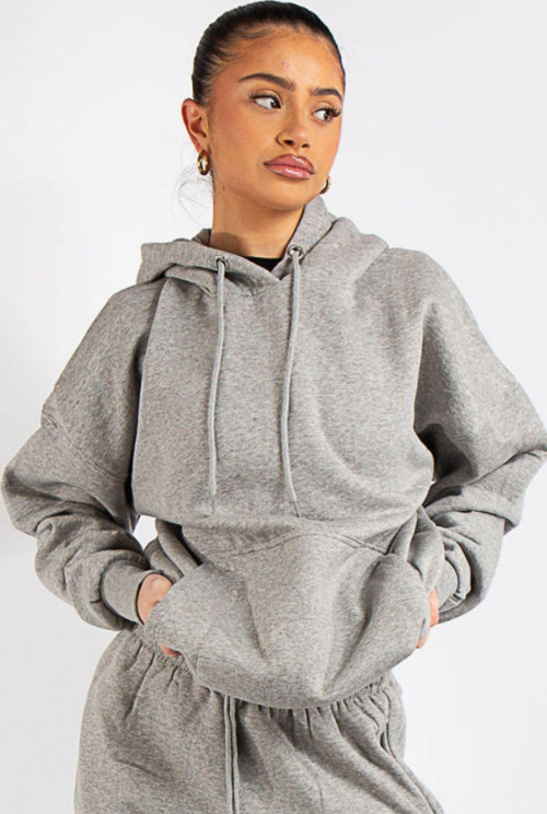 Kapuşonlu 3 İplik Sweatshirt