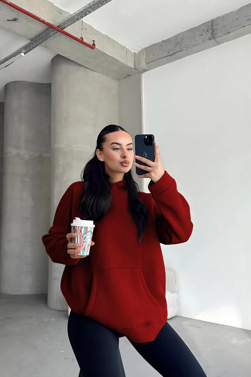 Kadın Kapşonlu Sweatshirt