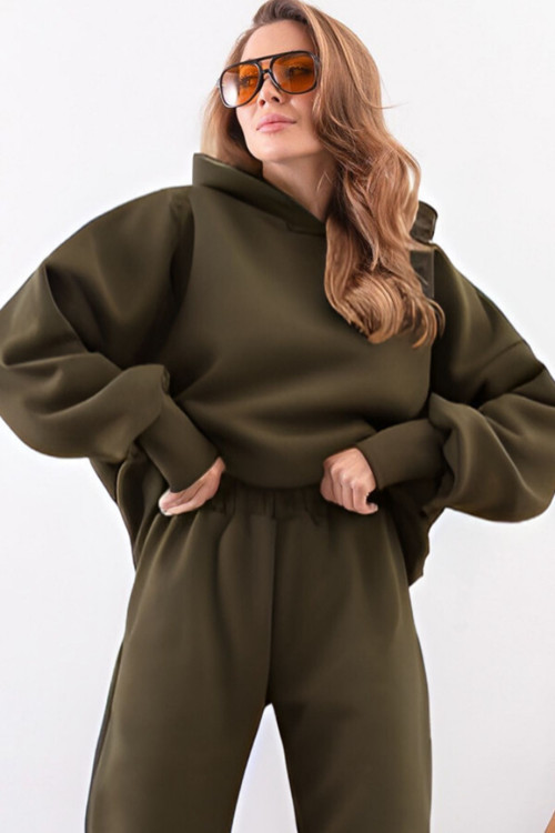 Kadın Esnek Rahat Kalıp Basic Model Sweatshirt