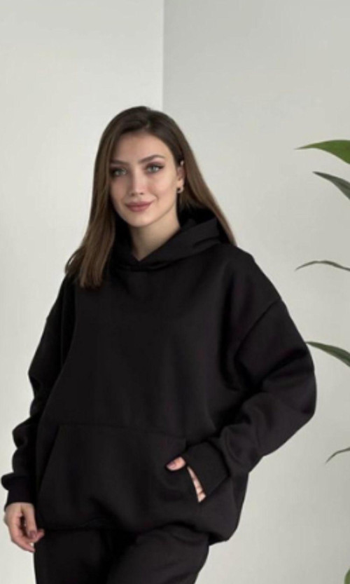 Kadın Kalın Mevsimlik Günlük Ve Spor Oversize Sweatshirt