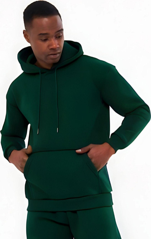 3İplik Bisiklet Yaka Kalın Sweatshirt Pamuklu
