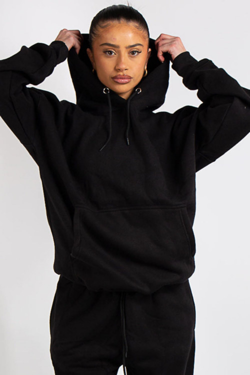 Kapuşonlu 3 İplik Sweatshirt