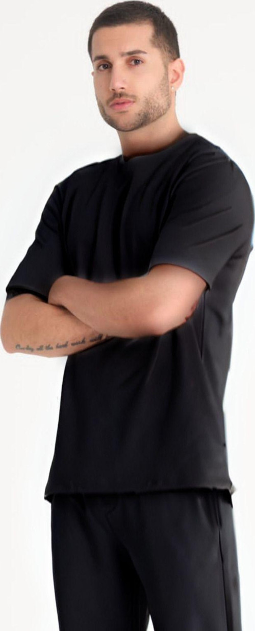 Erkek Penye Oversize Rahat T-Shirt